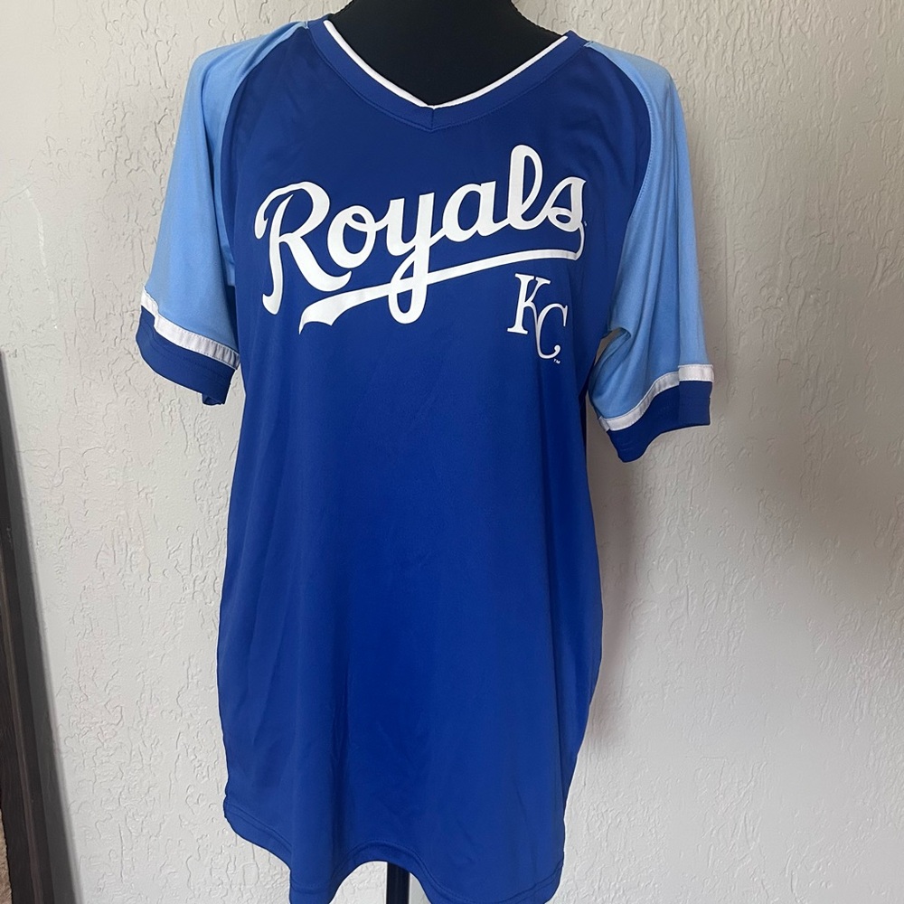 Kansas City Royals Blue Short Sleeve Jersey Shirt